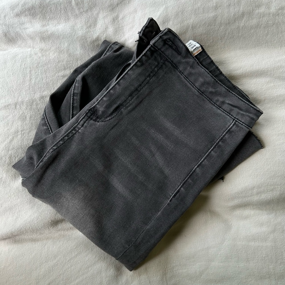 flare black jeans
